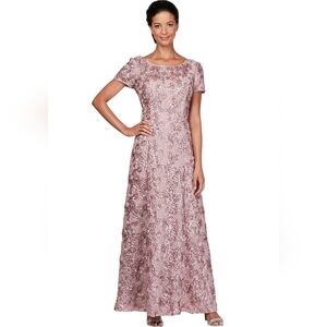knee length dresses for ladies Alex Evenings 81171837 Mother of the Bride A Line Midi Dress – The Dress  Outlet
